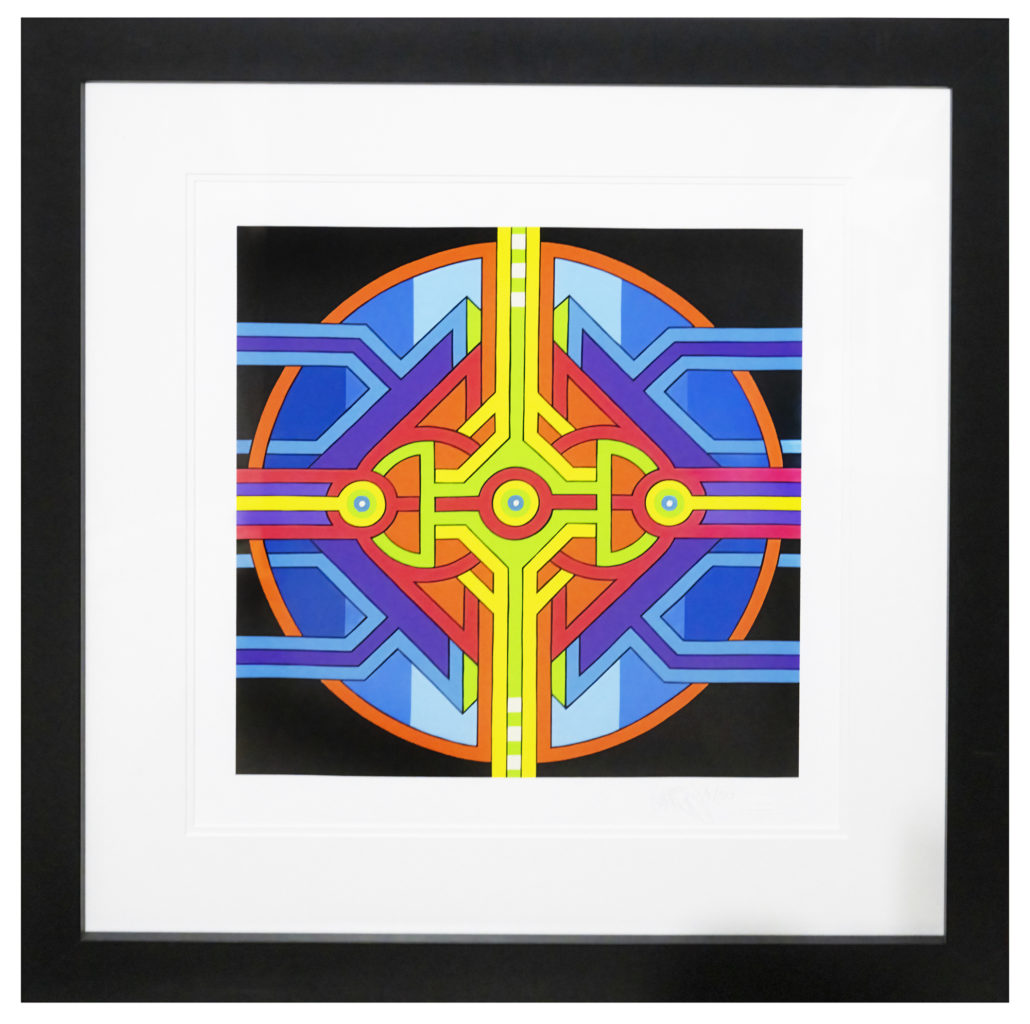 cyber mandala 2 - digigraphie 50x50 30 exemplaires - 550€ - reserve 400
